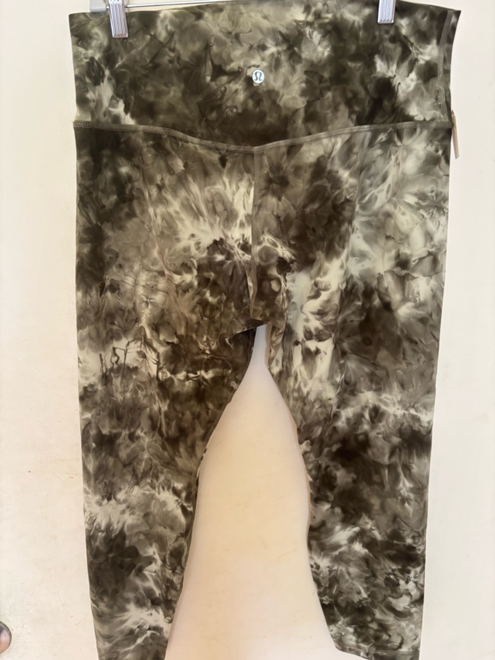 lululemon athletica Olive Green Tie-Dye Leggings